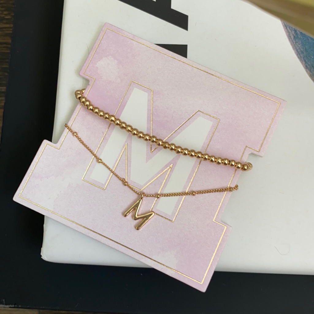 Francesca’s M Initial Anklets